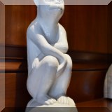 D23. Blanc de Chine monkey figurine. 